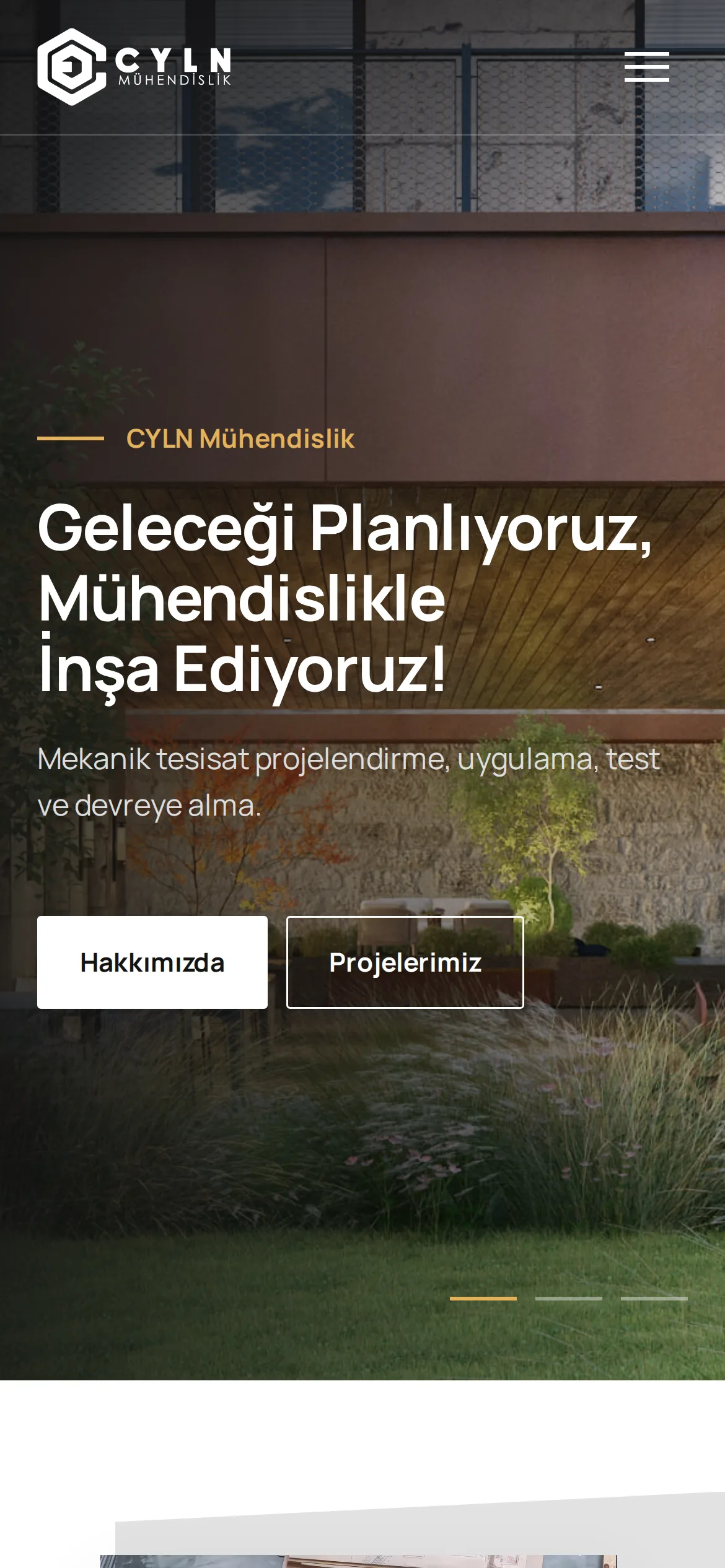 CYLN Mühendislik mobil görünüm