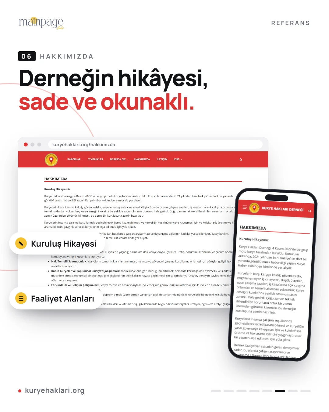 Kurye Hakları Derneği sosyal medya gönderisi 07