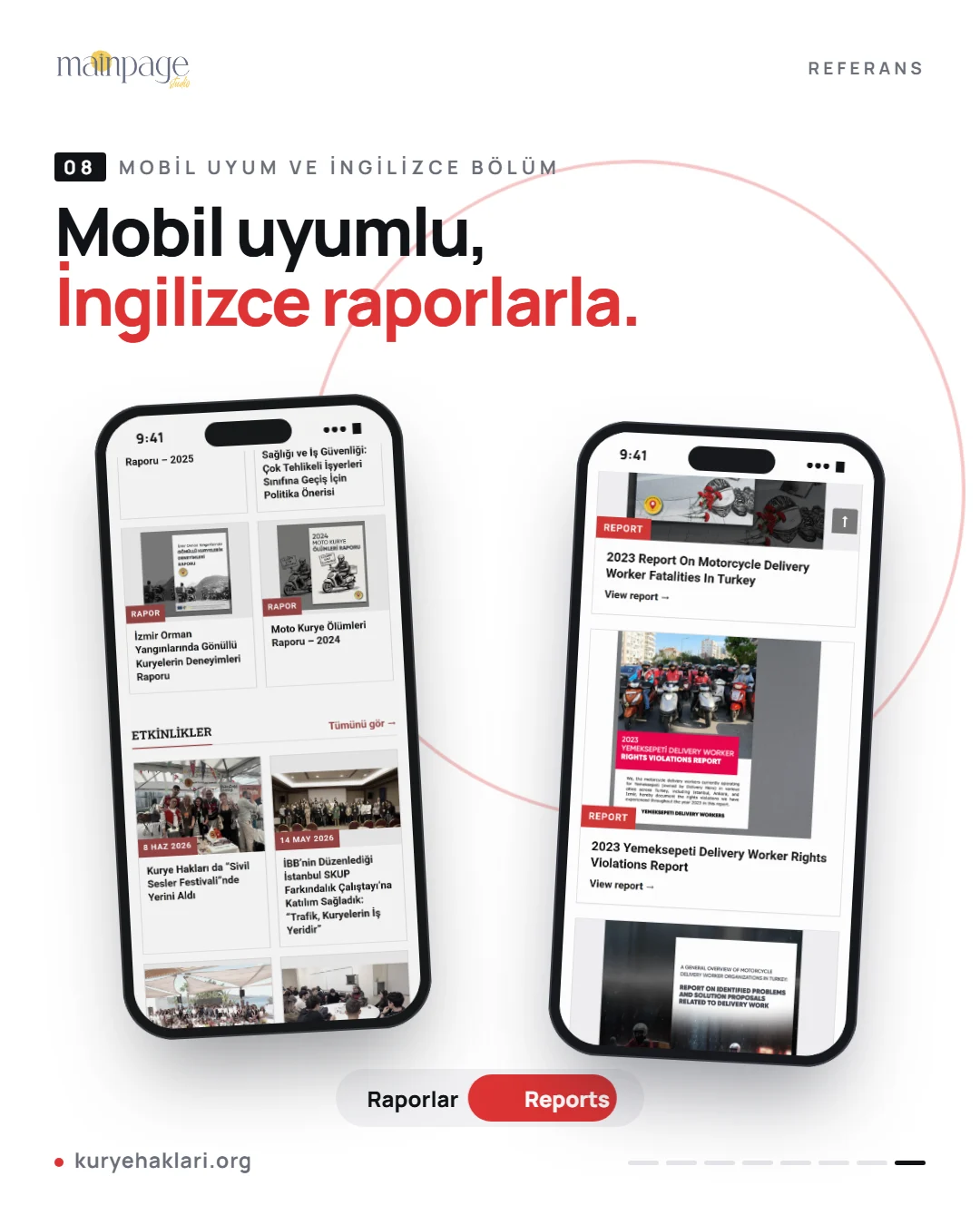 Kurye Hakları Derneği sosyal medya gönderisi 09