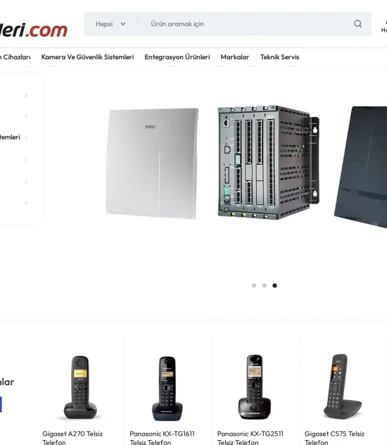 telefonsantralleri.com web sitesi ekran görüntüsü